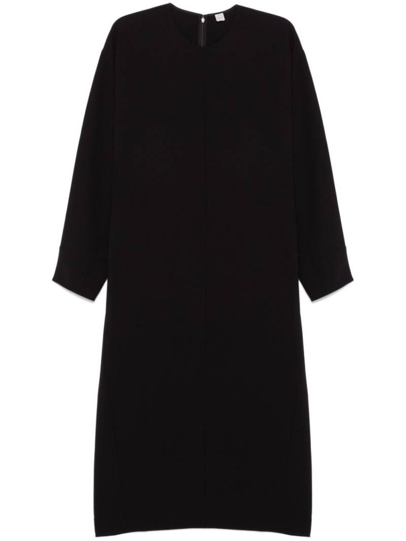 TOTEME crew-neck cady dress - Black von TOTEME