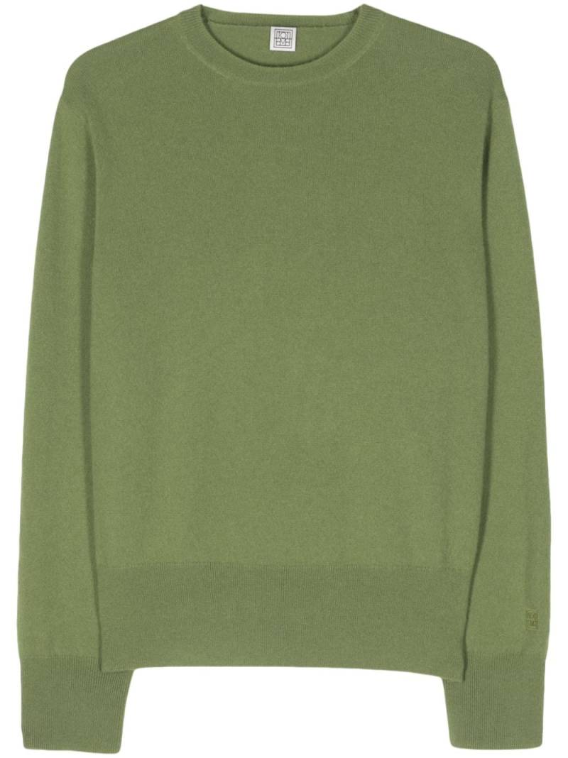 TOTEME crew-neck cashmere jumper - Green von TOTEME