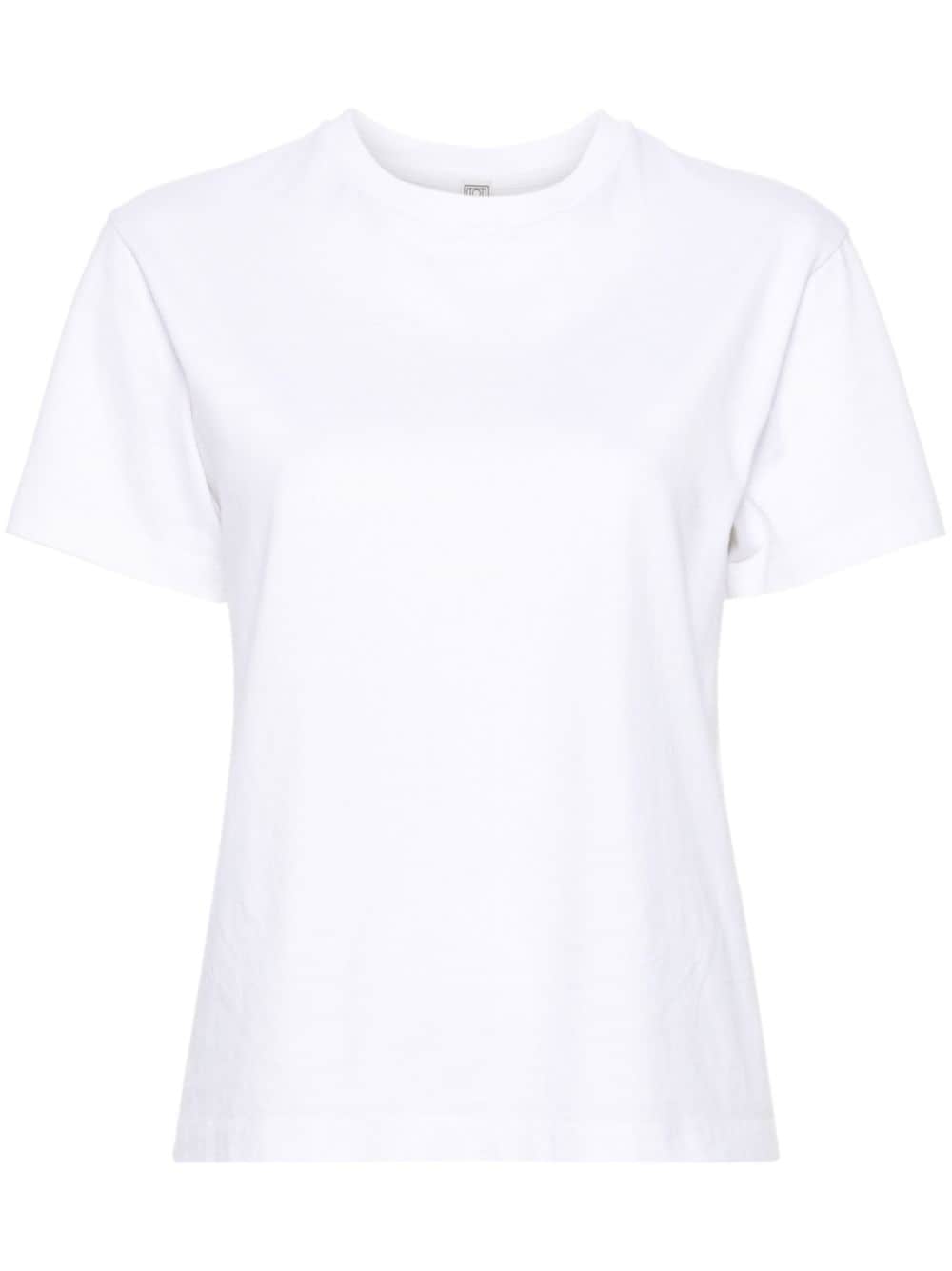 TOTEME crew-neck organic cotton T-shirt - White von TOTEME