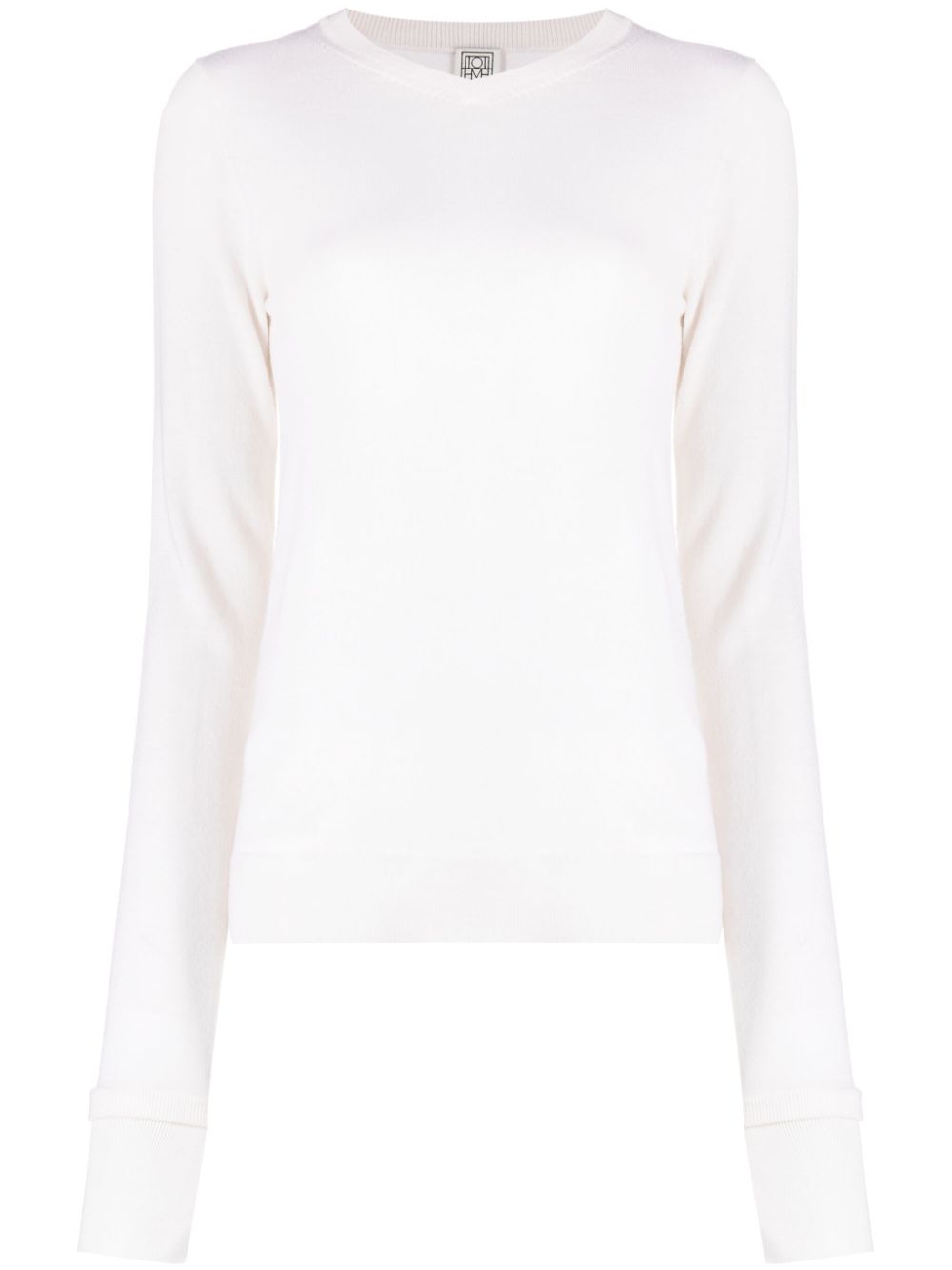 TOTEME crew-neck thumbslot jumper - Neutrals von TOTEME