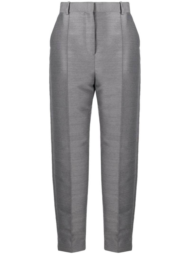 TOTEME cropped pintuck trousers - Grey von TOTEME