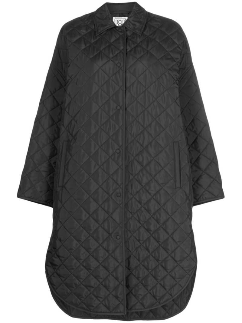 TOTEME quilted cocoon coat - Black von TOTEME