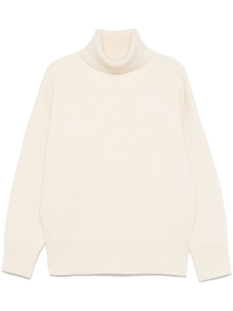 TOTEME double-knit turtleneck sweater - White von TOTEME