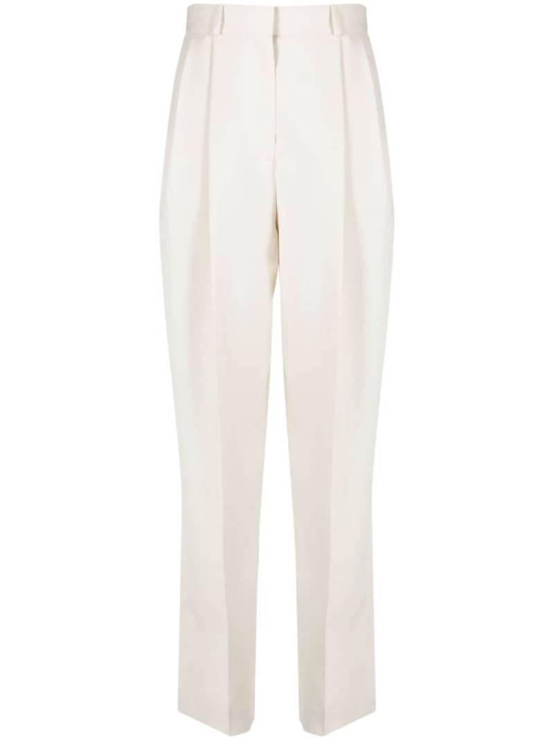 TOTEME double-pleated tailored trousers - Neutrals von TOTEME