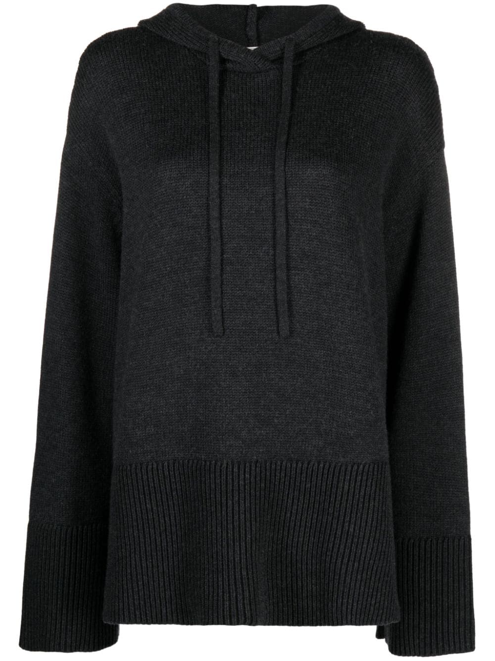 TOTEME drawstring hood wool-blend jumper - Grey von TOTEME