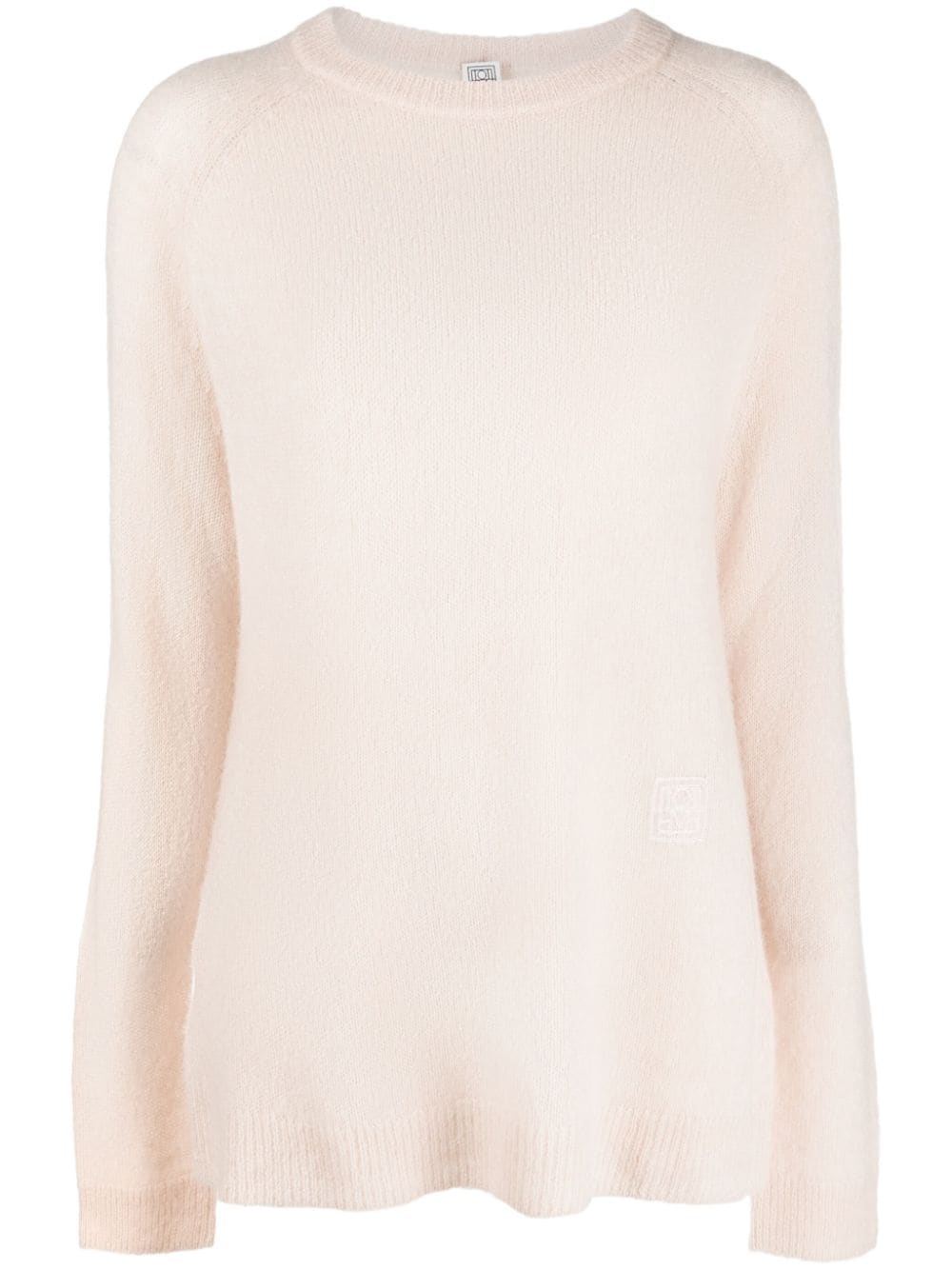 TOTEME embroidered-monogram jumper - Pink von TOTEME