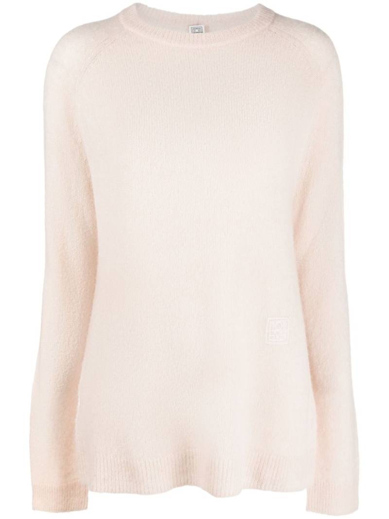 TOTEME embroidered-monogram jumper - Pink von TOTEME