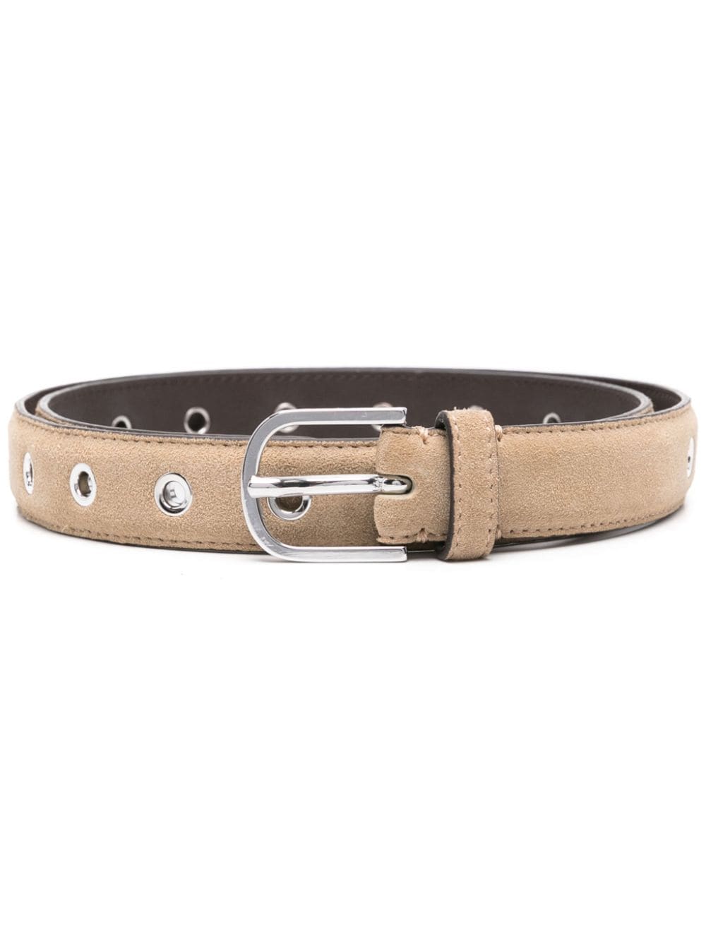 TOTEME eyelet-embelishmet leather belt - Brown von TOTEME