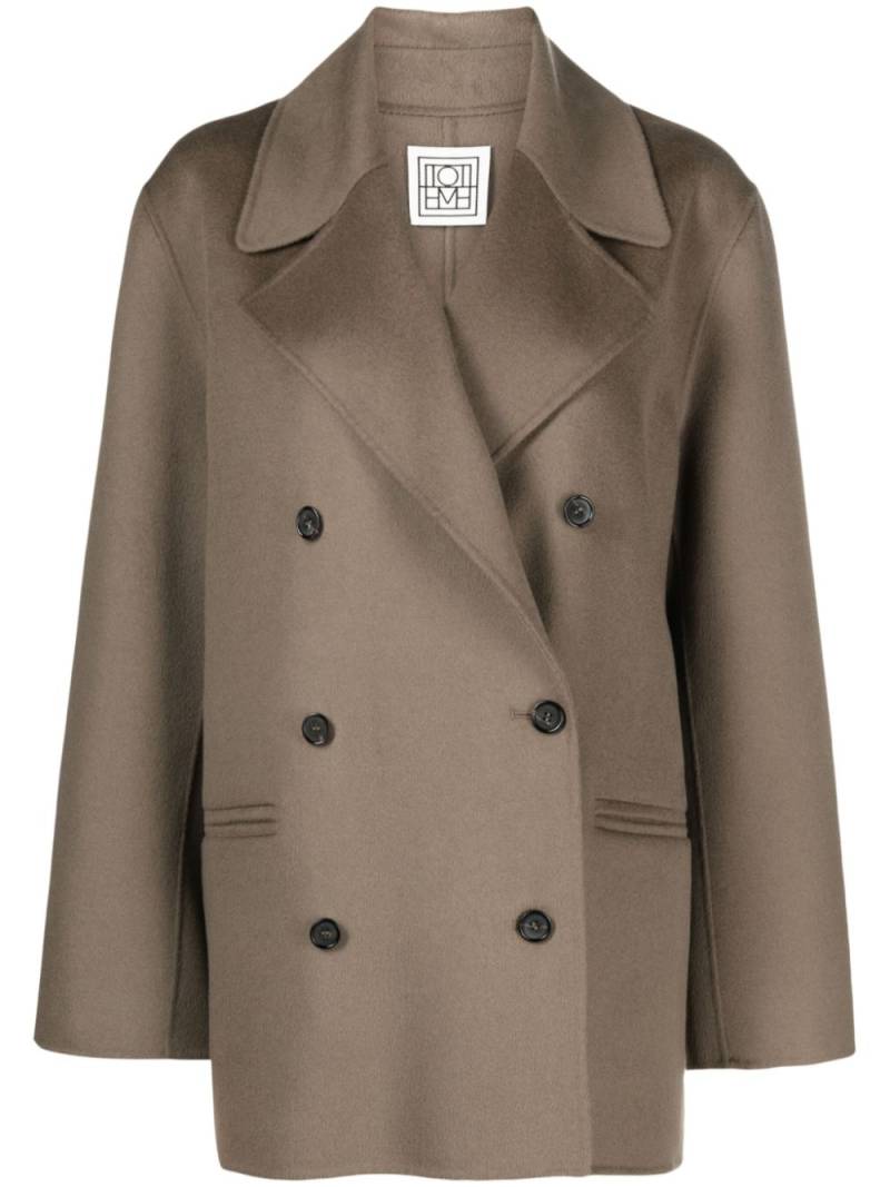 TOTEME double-breasted wool coat - Grey von TOTEME