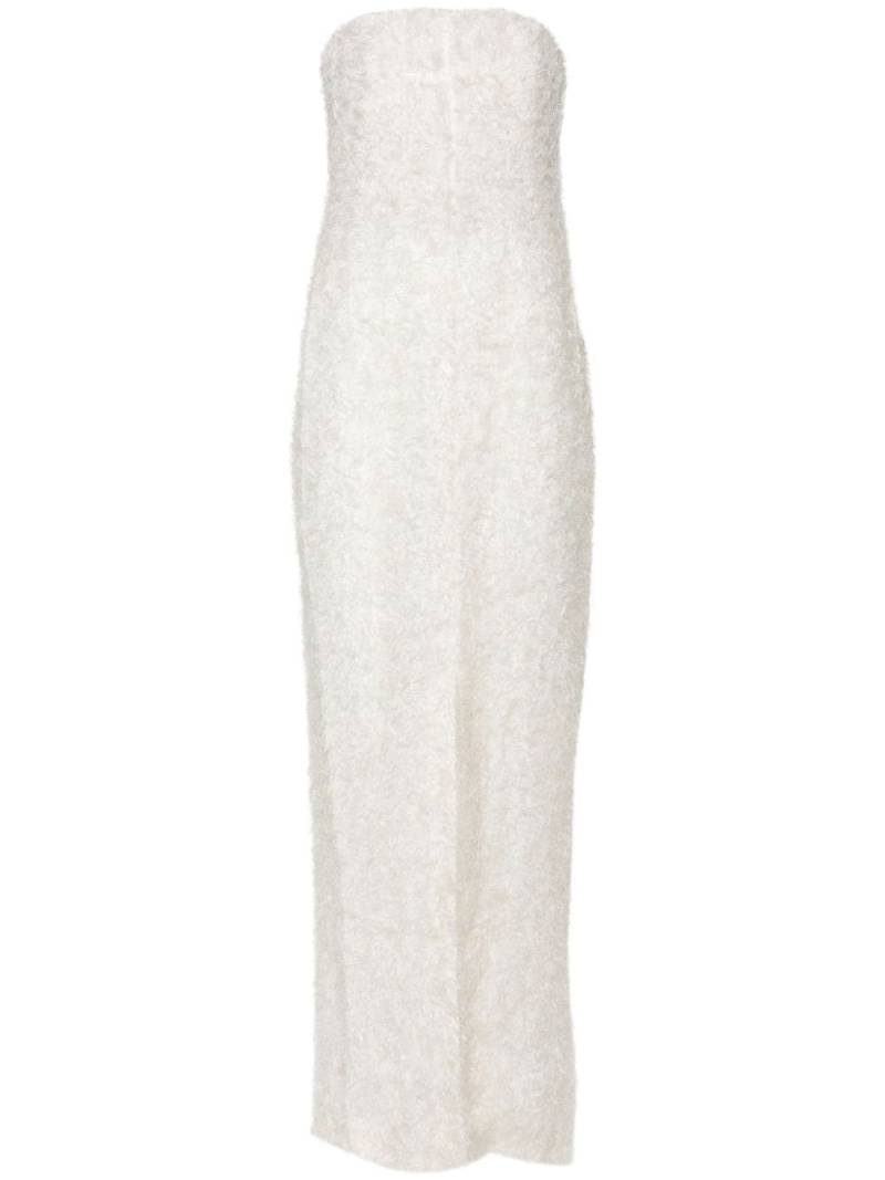 TOTEME strapless fil-coup� dress - White von TOTEME