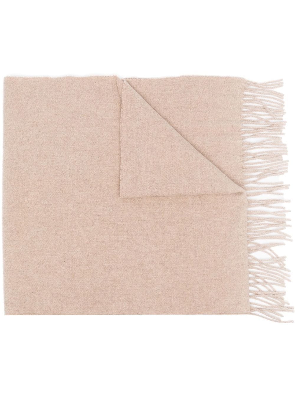 TOTEME fine-knit fringe-edge scarf - Neutrals von TOTEME