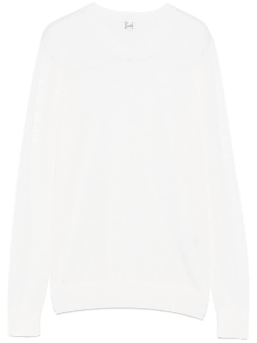 TOTEME fine-knit sweater - White von TOTEME