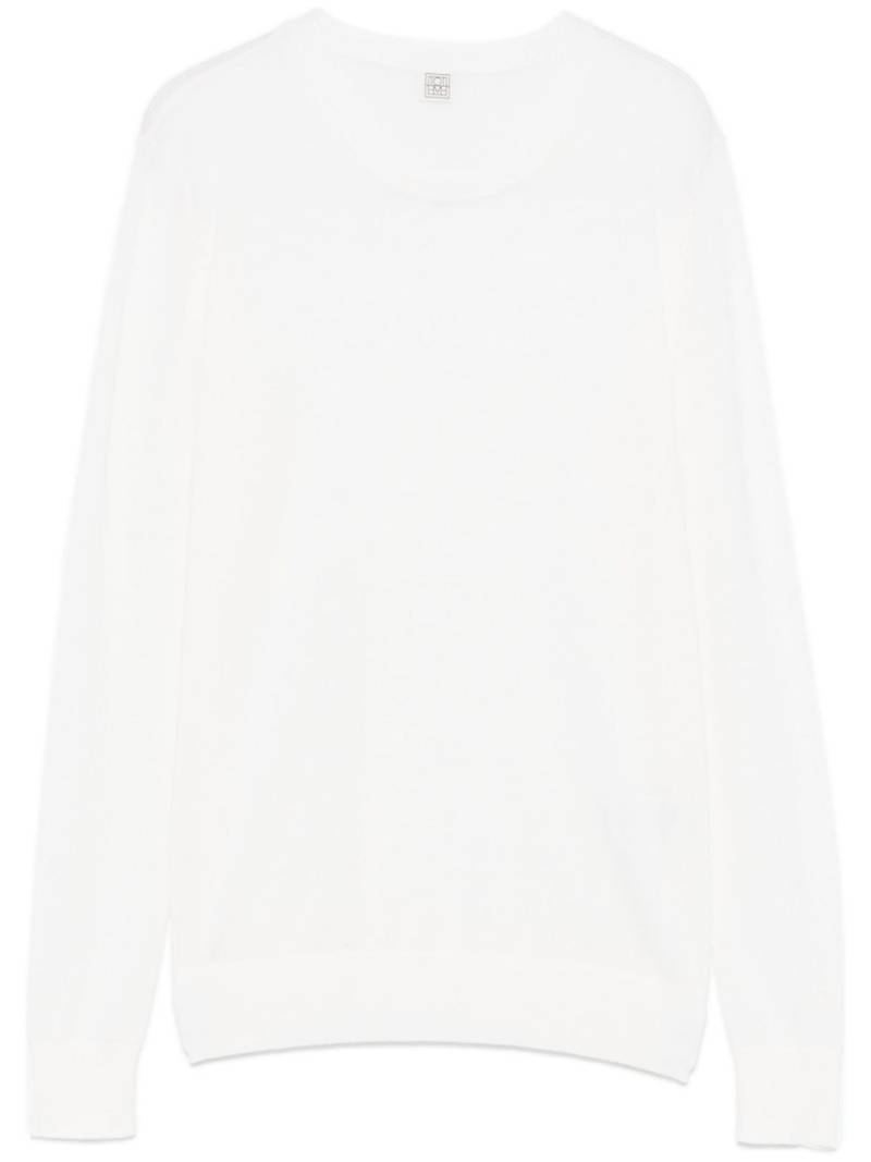 TOTEME fine-knit sweater - White von TOTEME