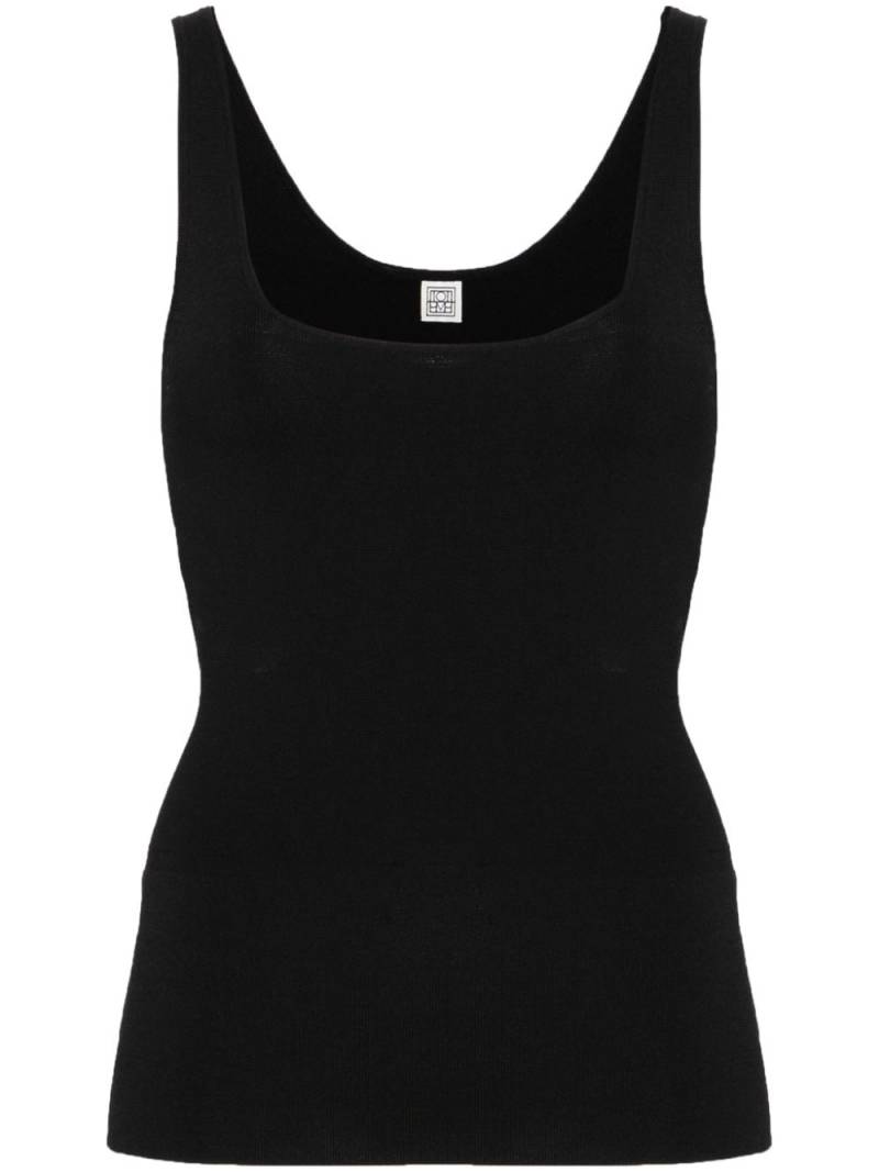 TOTEME fine-knit tank top - Black von TOTEME