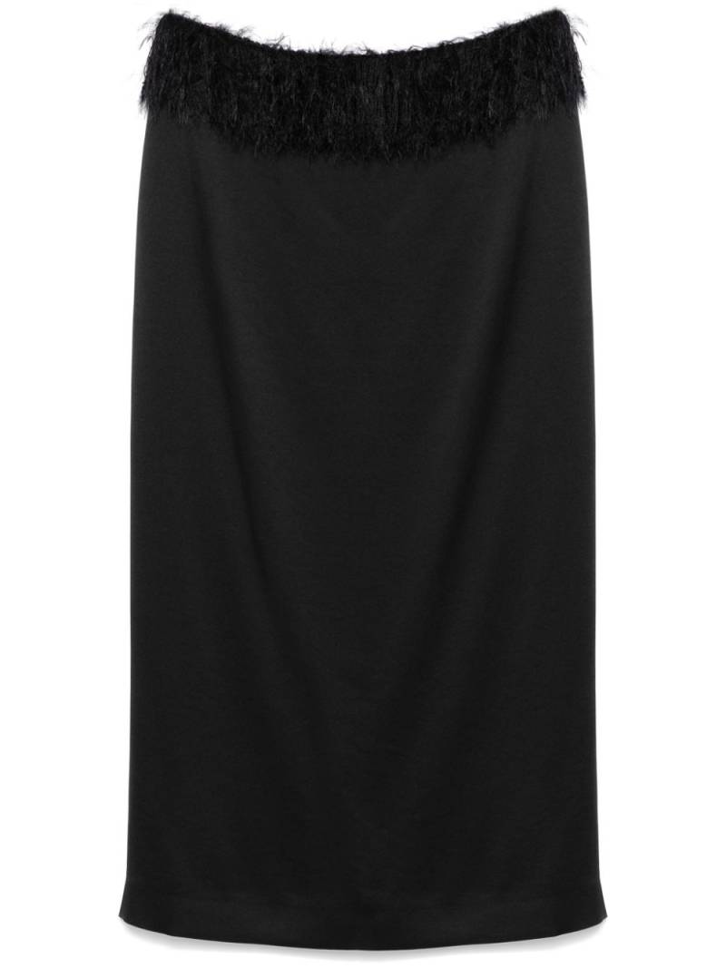 TOTEME fringed maxi skirt - Black von TOTEME