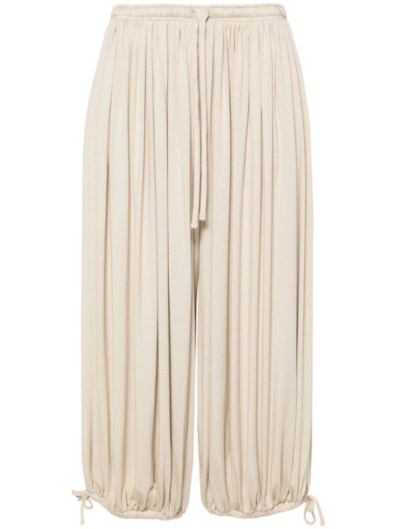 TOTEME gathered jersey trousers - Neutrals von TOTEME