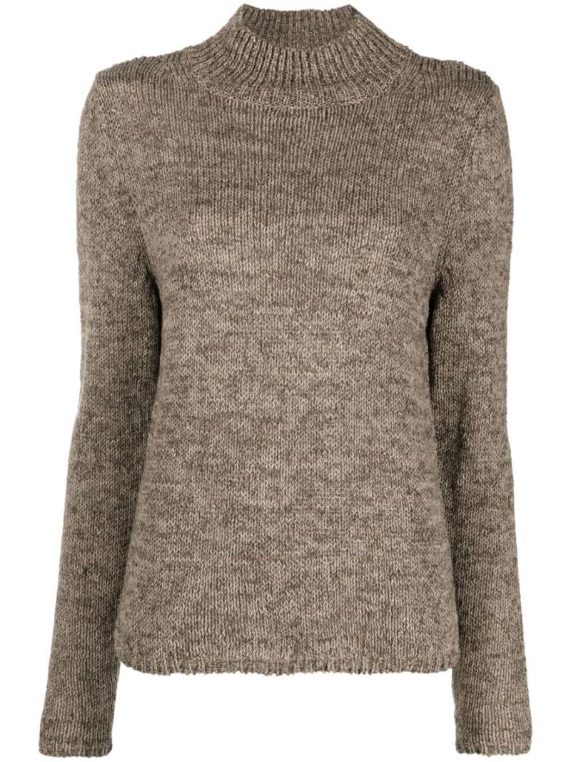 TOTEME high-neck knitted jumper - Brown von TOTEME