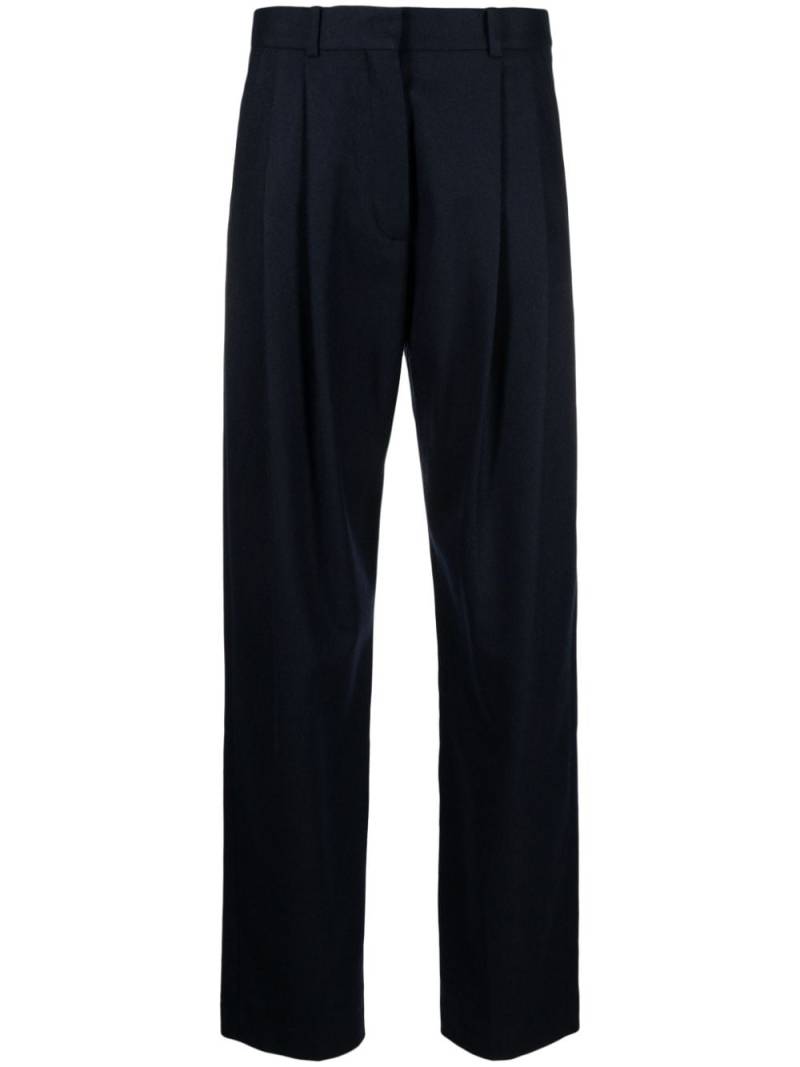 TOTEME high-waist straight-leg trousers - Blue von TOTEME