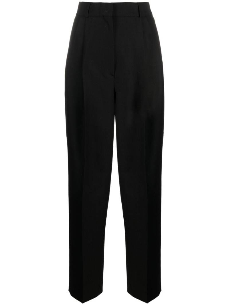 TOTEME double-pleated tailored trousers - Black von TOTEME