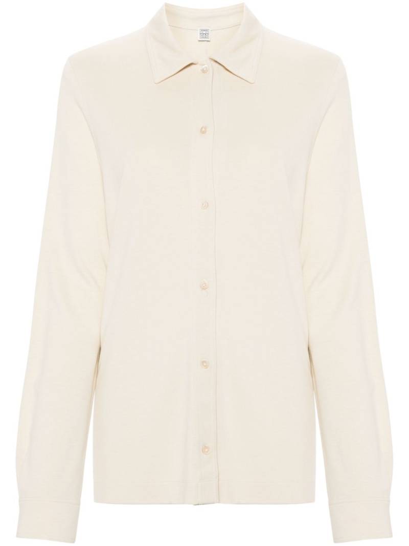 TOTEME jersey button-up shirt - Neutrals von TOTEME