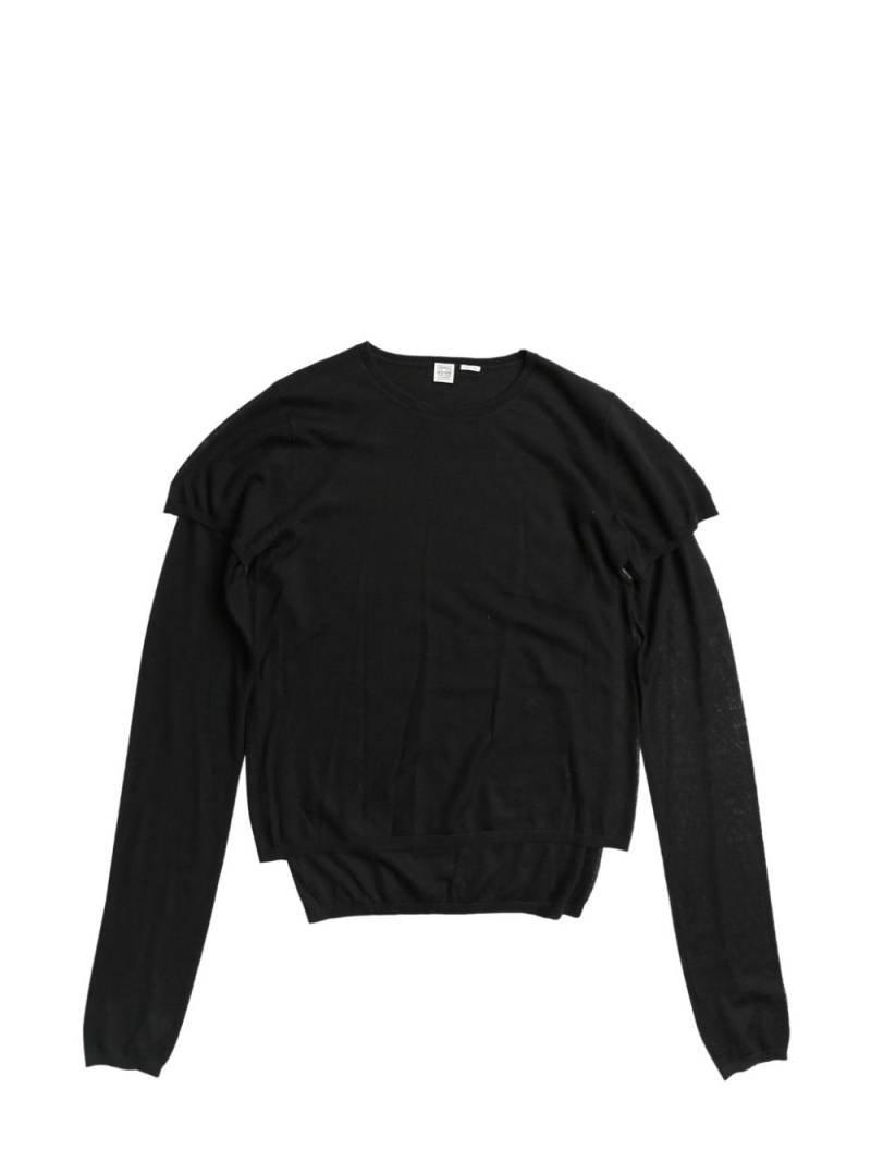 TOTEME layered fine-knit jumper - Black von TOTEME