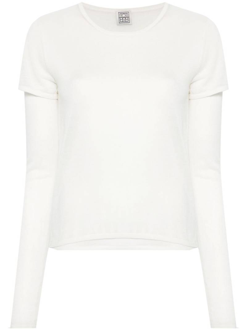 TOTEME layered fine-knit jumper - Neutrals von TOTEME