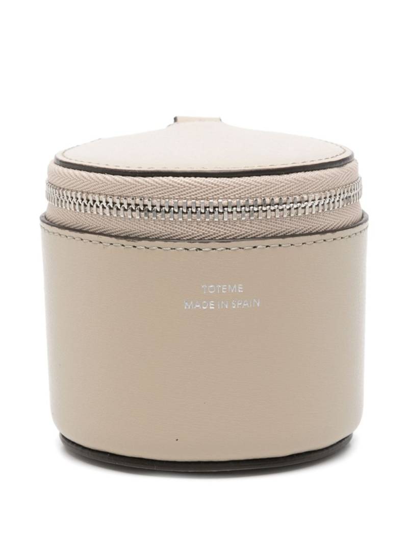 TOTEME leather jewellery box - Neutrals von TOTEME