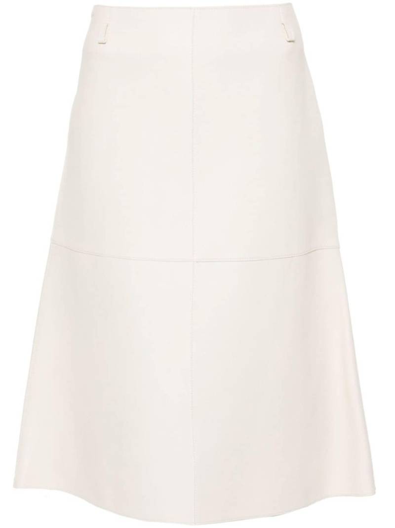 TOTEME double leather skirt - White von TOTEME