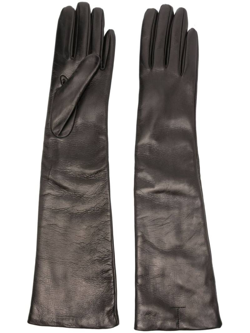 TOTEME long leather gloves - Black von TOTEME