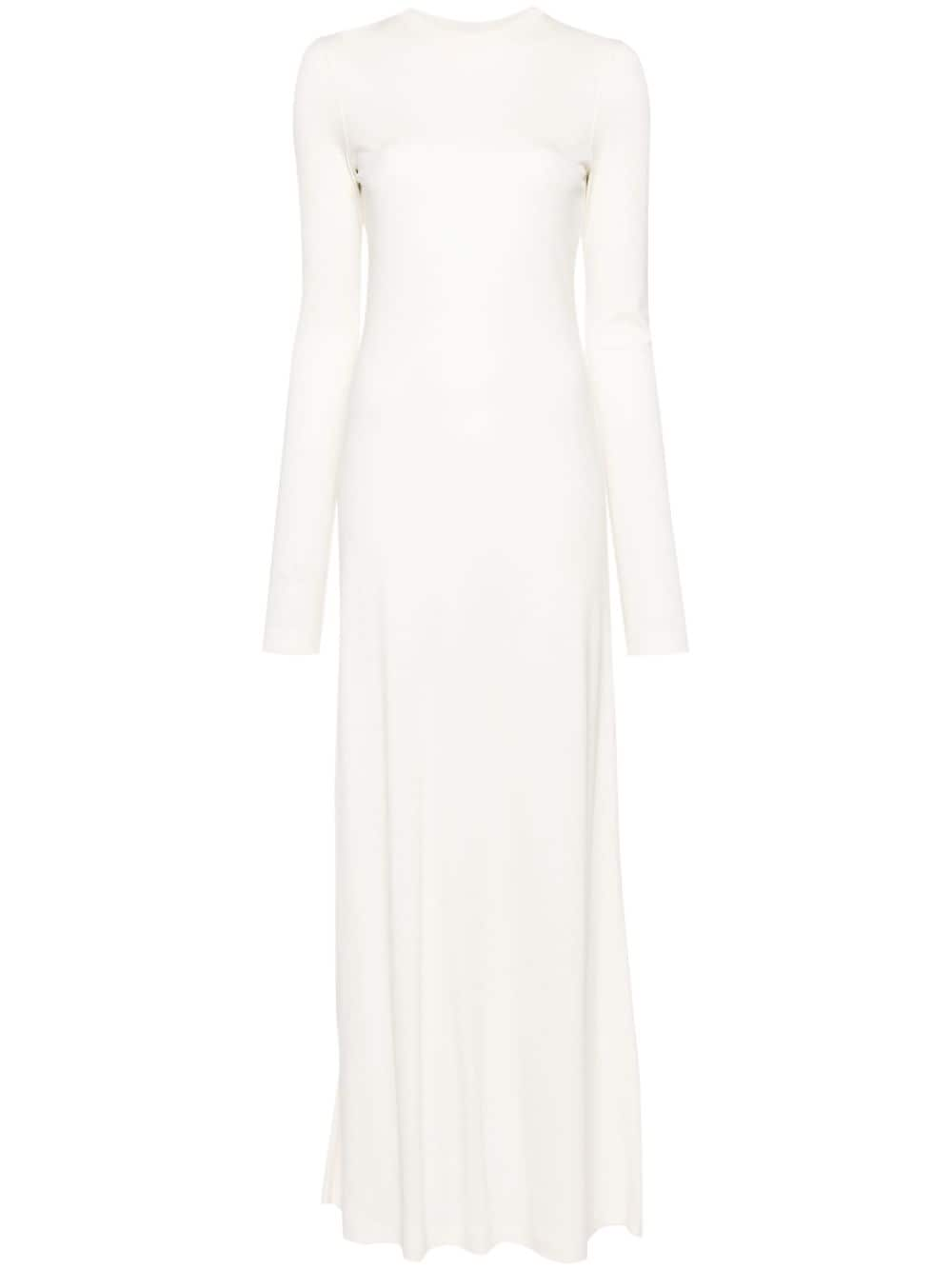 TOTEME long-sleeve jersey maxi dress - White von TOTEME