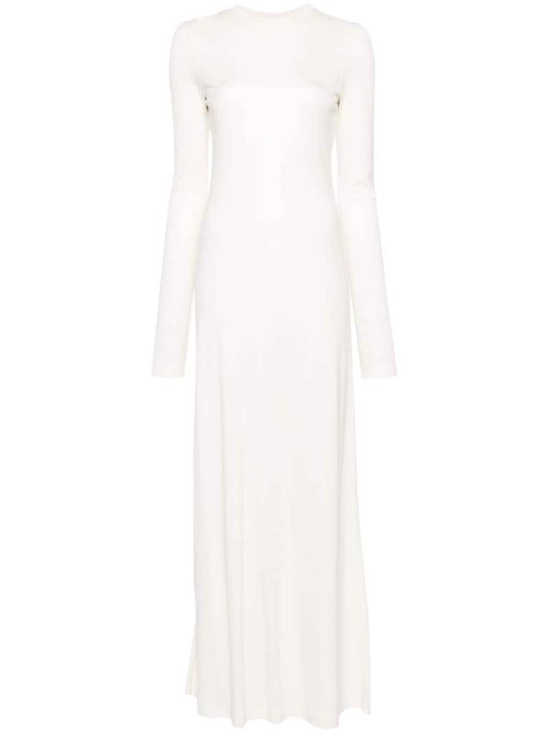 TOTEME long-sleeve jersey maxi dress - White von TOTEME