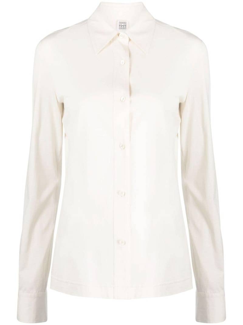 TOTEME button-up long-sleeve shirt - Neutrals von TOTEME