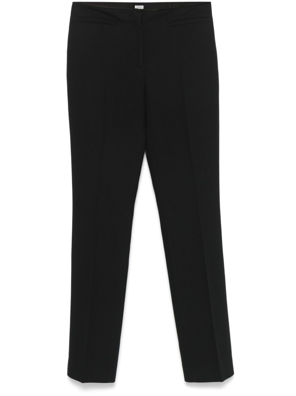 TOTEME low-rise stovepipe trousers - Black von TOTEME