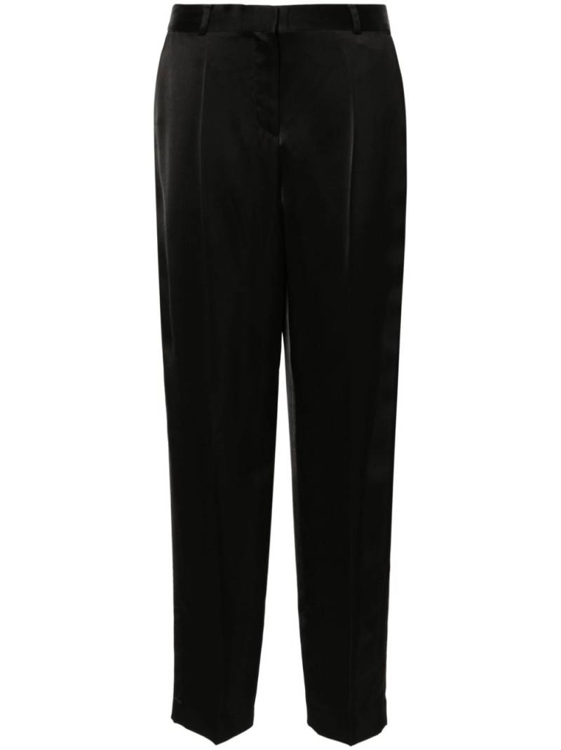 TOTEME low-rise satin trousers - Black von TOTEME