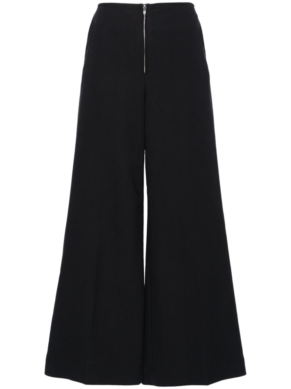 TOTEME mid-rise wide-leg trousers - Black von TOTEME