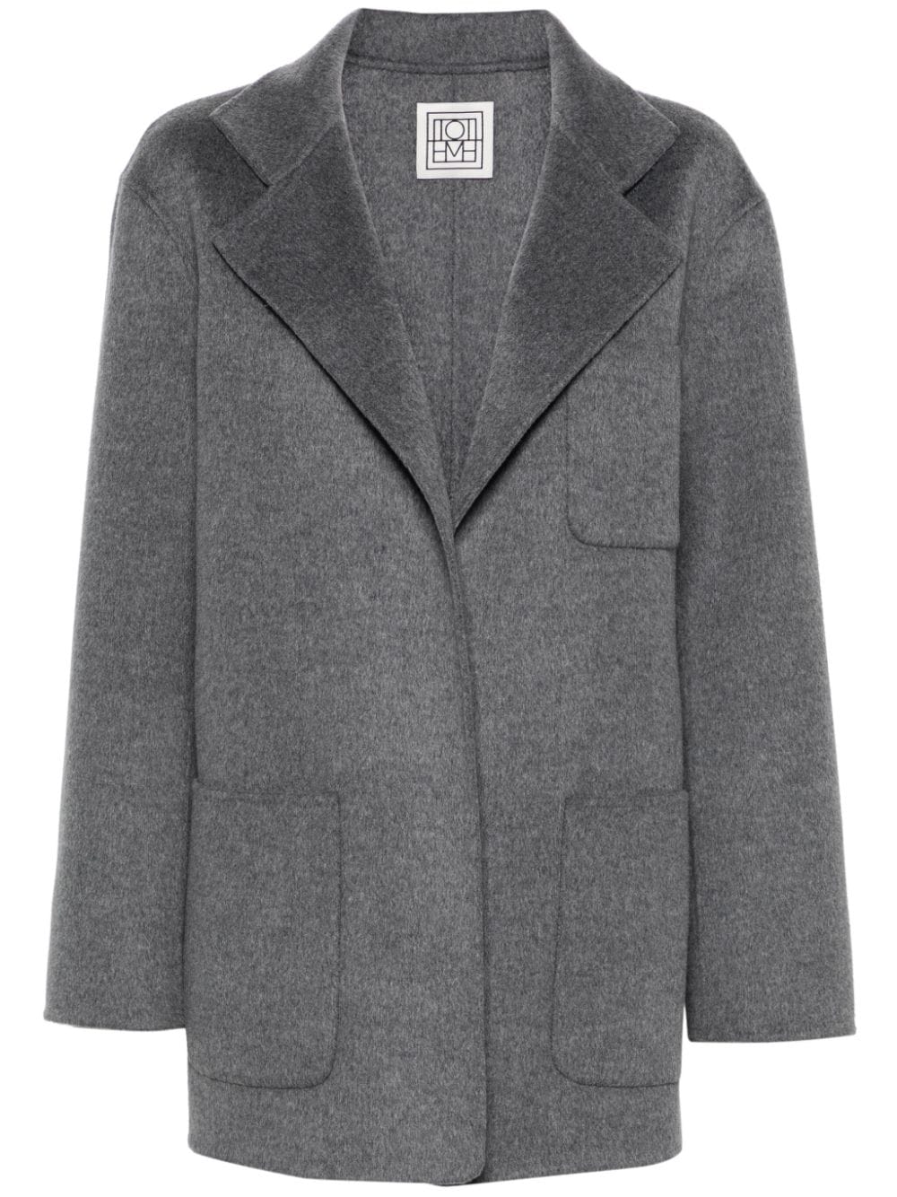 TOTEME notched-lapels mélange jacket - Grey von TOTEME