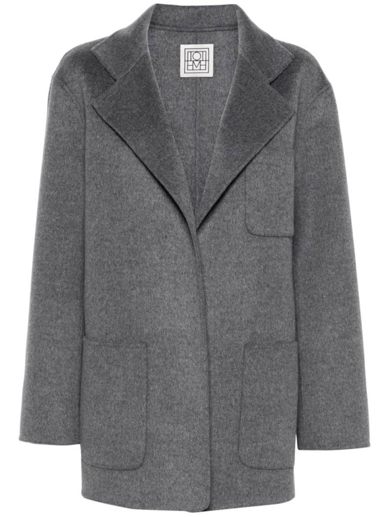 TOTEME notched-lapels mélange jacket - Grey von TOTEME