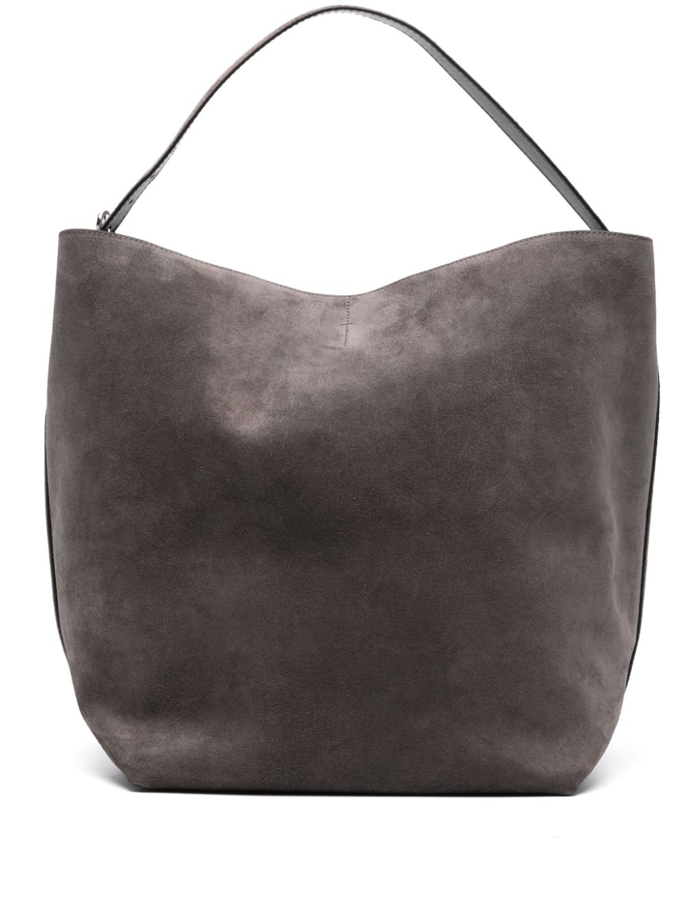 TOTEME open-top suede tote bag - Grey von TOTEME