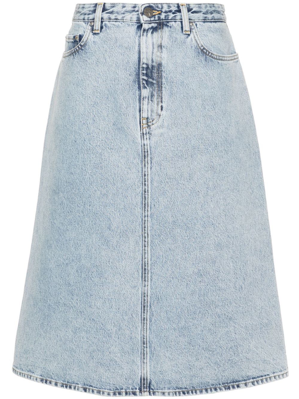 TOTEME organic cotton denim midi skirt - Blue von TOTEME