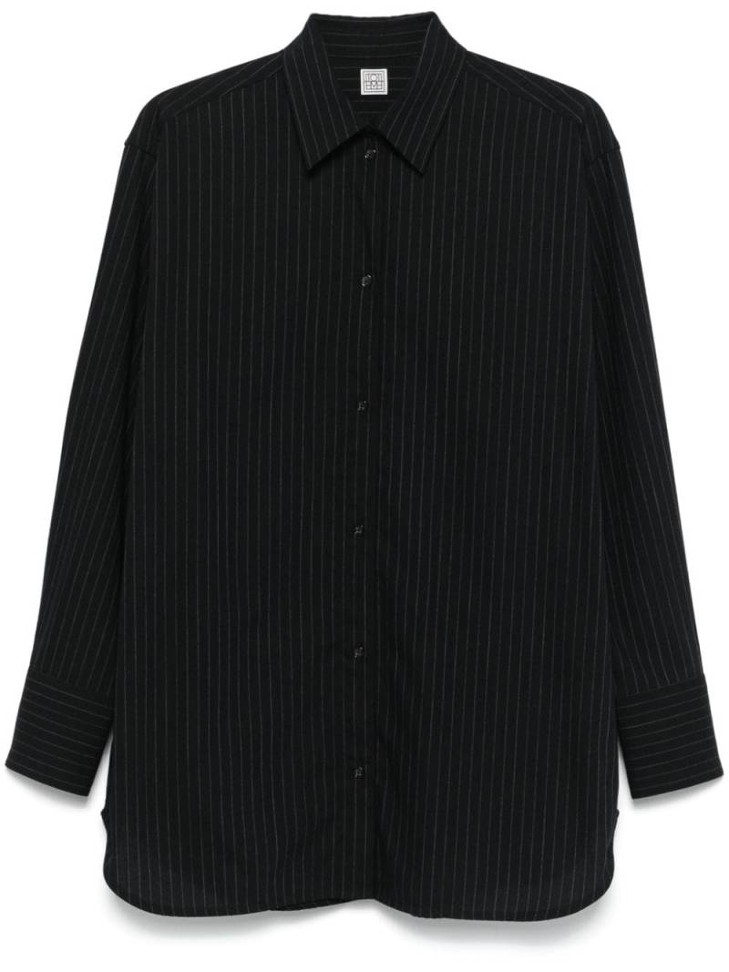 TOTEME pinstriped shirt - Blue von TOTEME