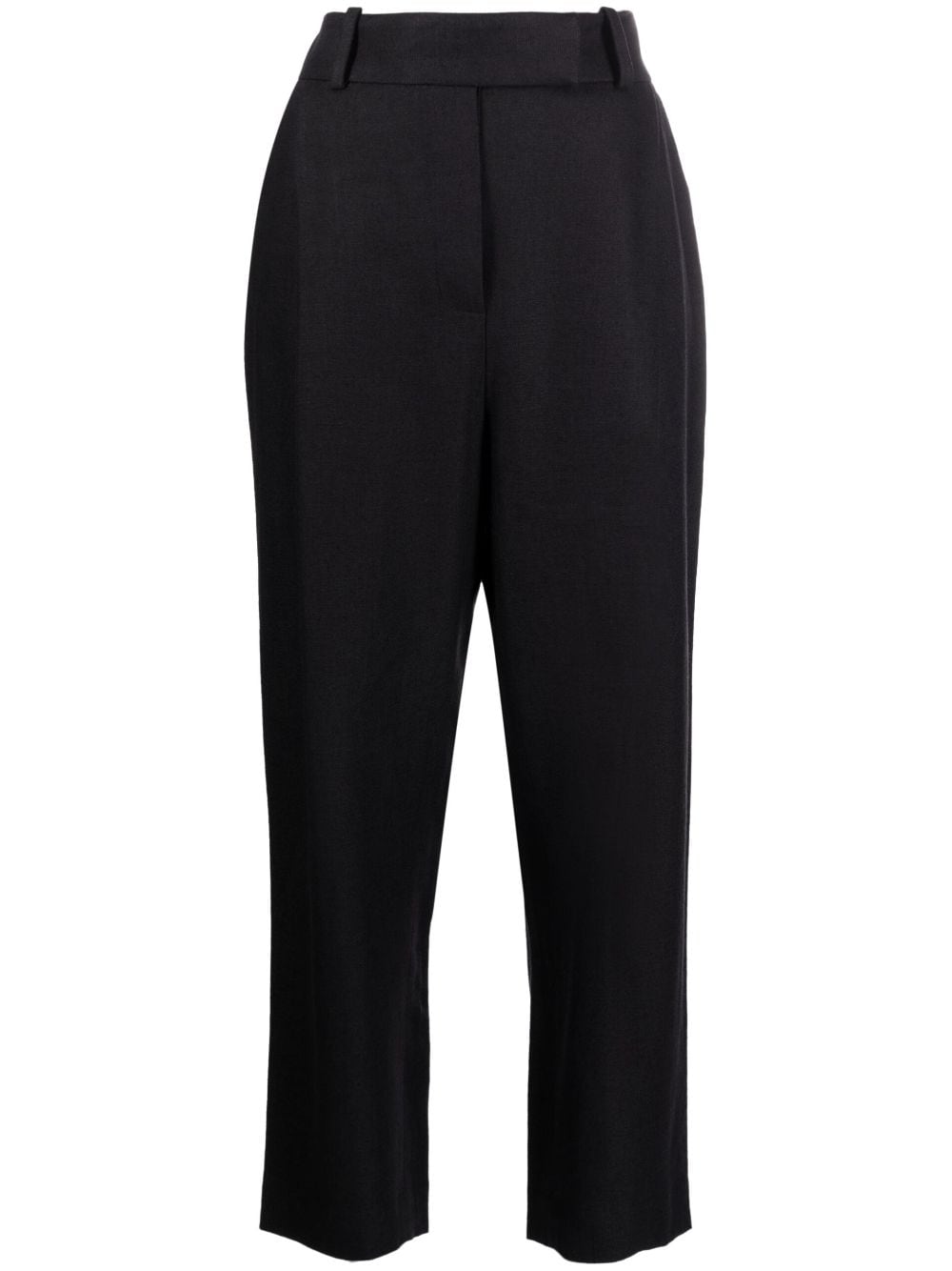 TOTEME pleated straight-leg trousers - Black von TOTEME