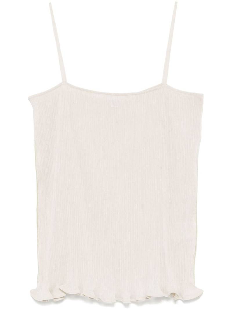 TOTEME plissé-effect top - Neutrals von TOTEME