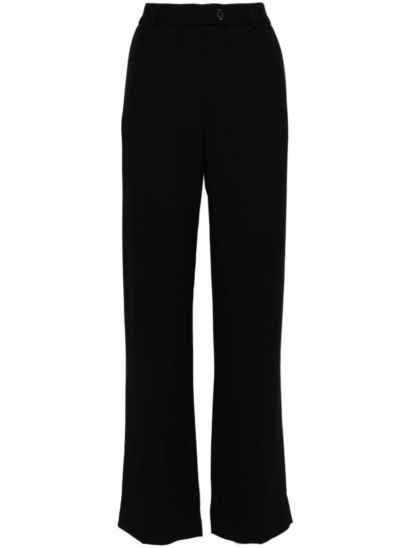 TOTEME pressed-crease straight trousers - Black von TOTEME