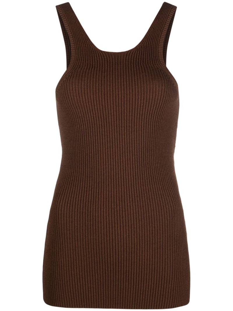 TOTEME racer ribbed vest - Brown von TOTEME