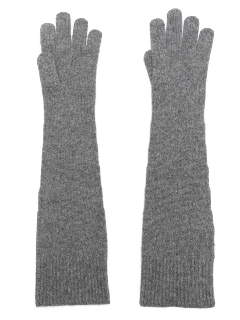 TOTEME ribbed gloves - Grey von TOTEME