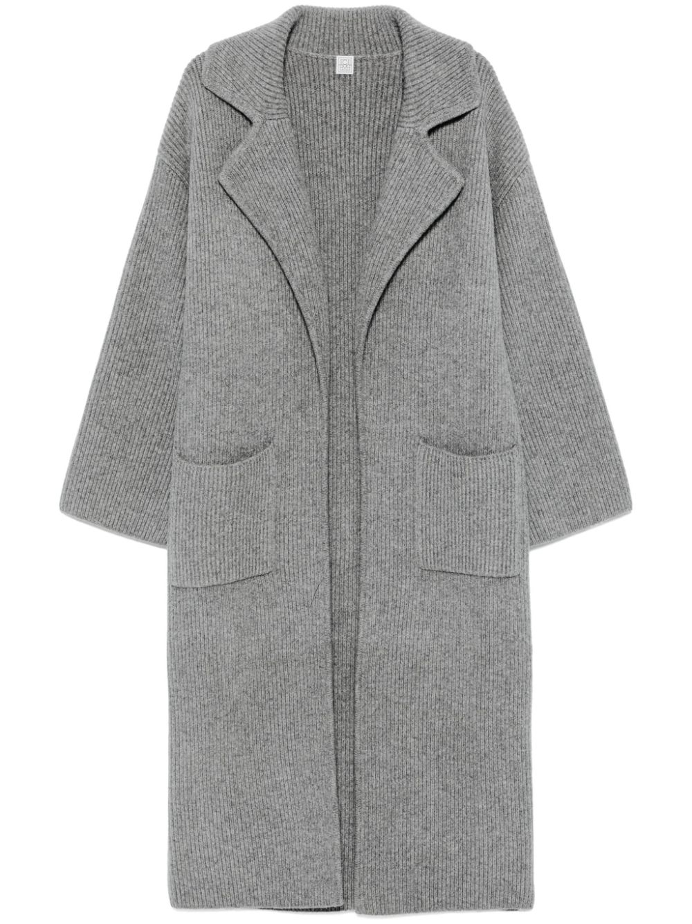 TOTEME ribbed-knit cardi-coat - Grey von TOTEME