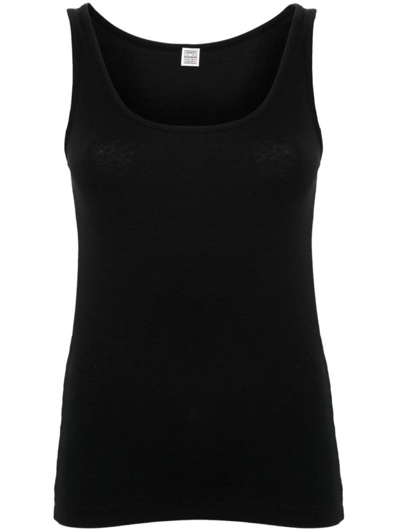 TOTEME ribbed tank top - Black von TOTEME