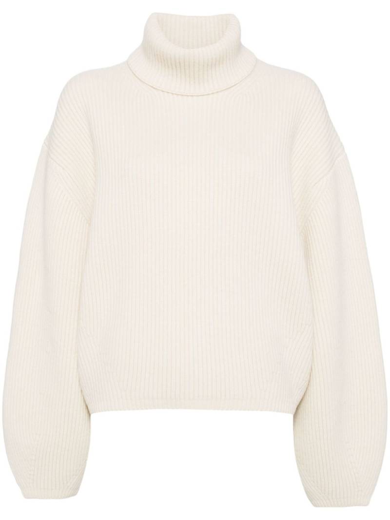 TOTEME ribbed turtleneck top - Neutrals von TOTEME