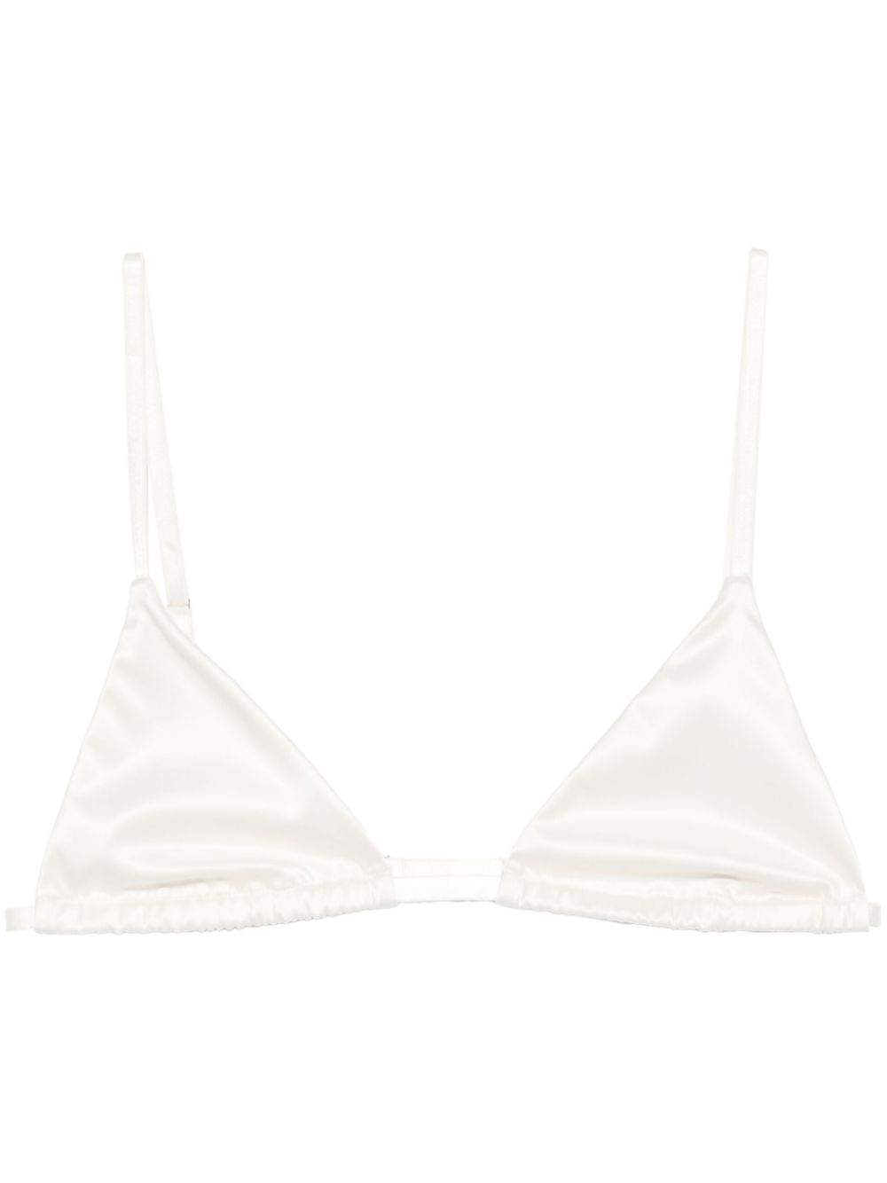 TOTEME satin bralette - White von TOTEME