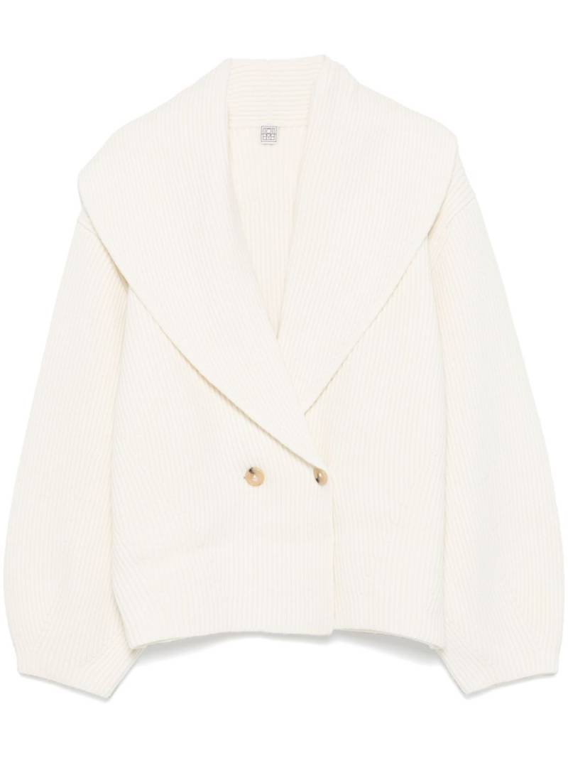 TOTEME shawl-lapels cardigan - Neutrals von TOTEME